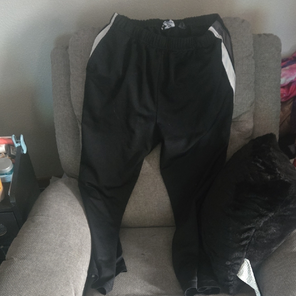 Black Joggers with White Accents Womens